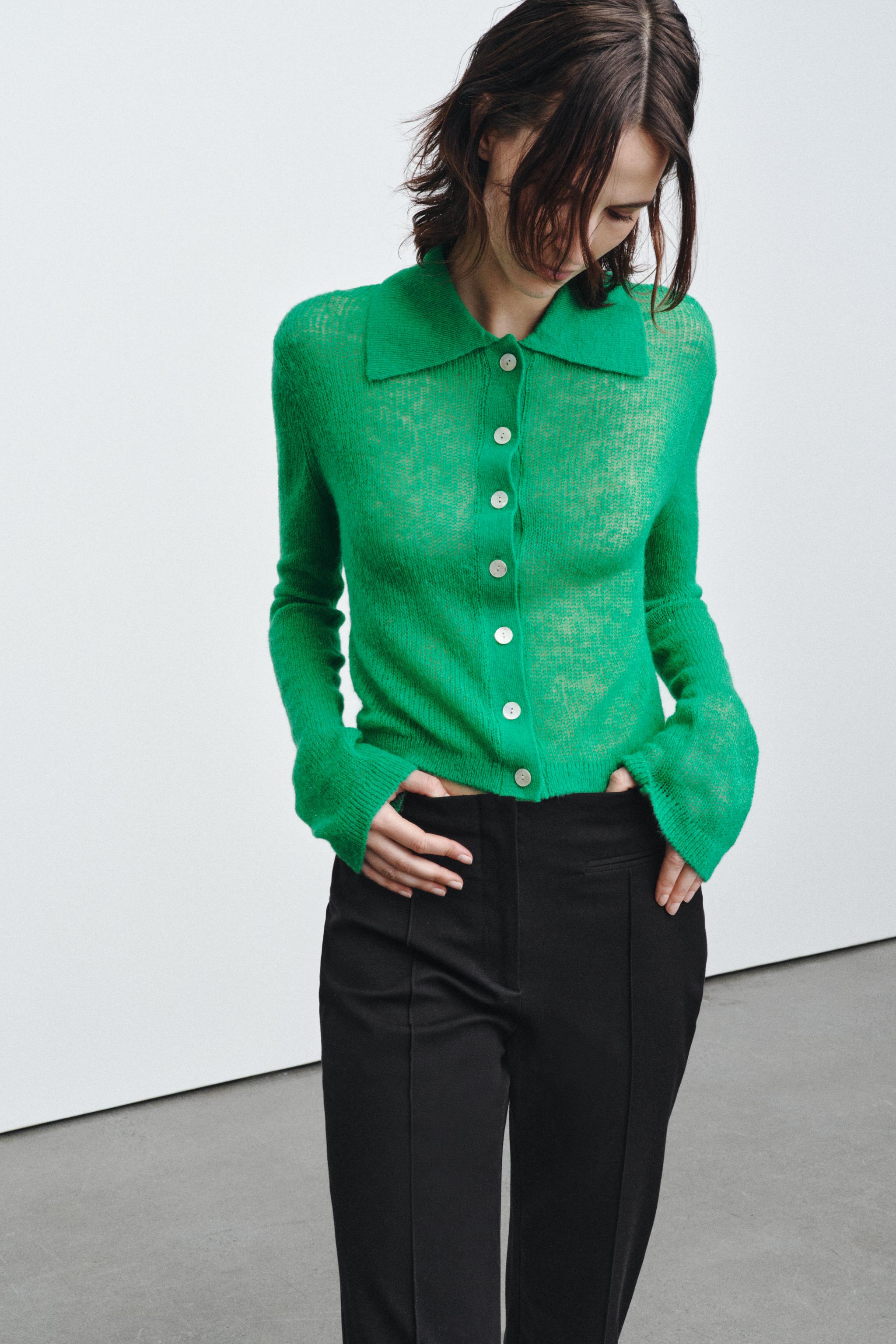 GILET EN MAILLE COL POLO